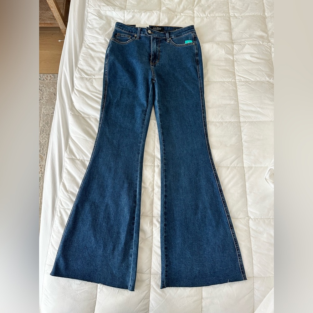Judy Blue Flare Wide Leg Blue Jeans